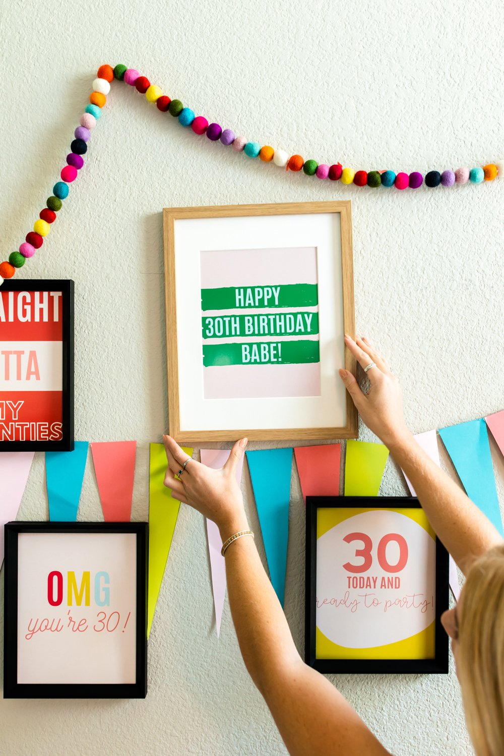 30th Birthday party quotes signs decor