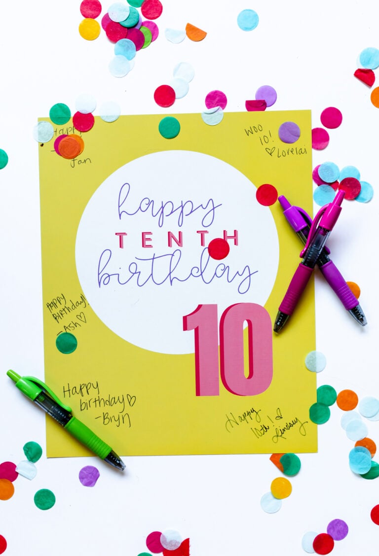 10th Birthday Sign