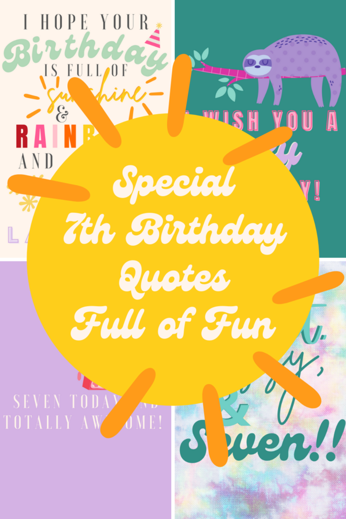 7th Birthday Celebrations