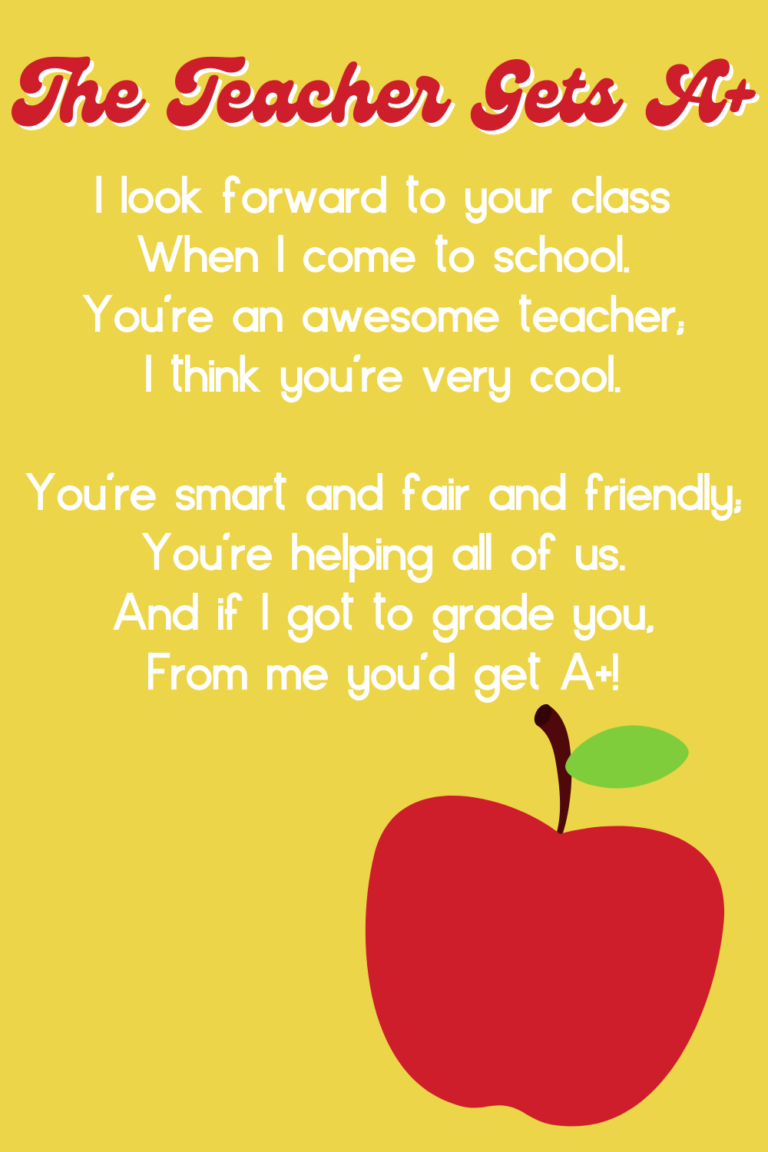 10 Thoughtful Teacher Appreciation Week Poems