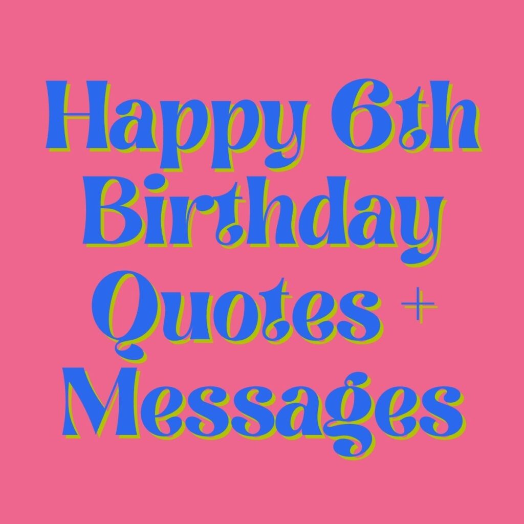 Magical Moments for 6th Birthday